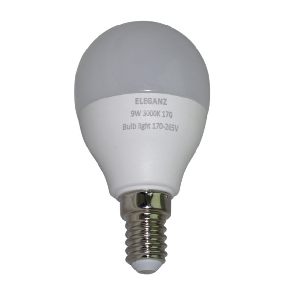 Светодиодная лампа 9 Ватт E14 шар