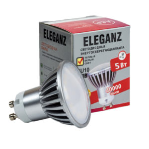 Светодиодная лампа GU10 - 5Вт Eleganz